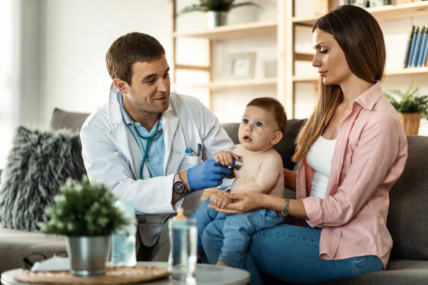 A doctor with a stethoscope